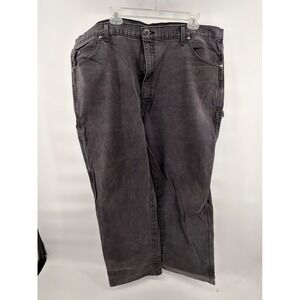 Dickies Men's 44x32 Black Duck Carpenter Pants Relaxed Fit Heavyweight Workwear